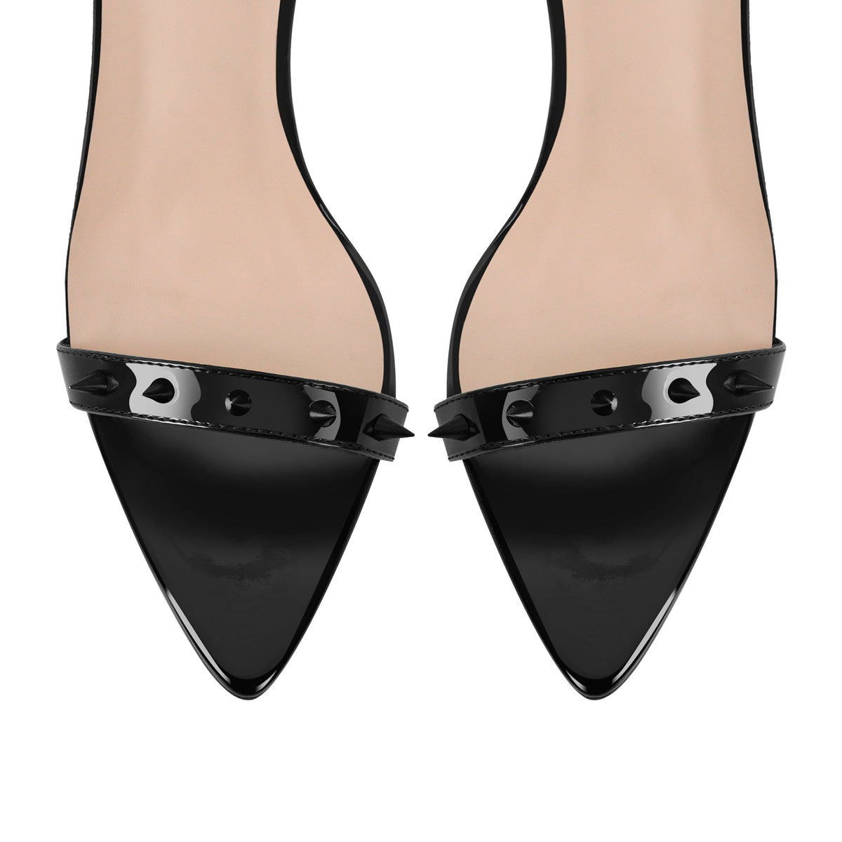 Rivet Ankle Strap High Heel Sandals | Onlymaker Essential