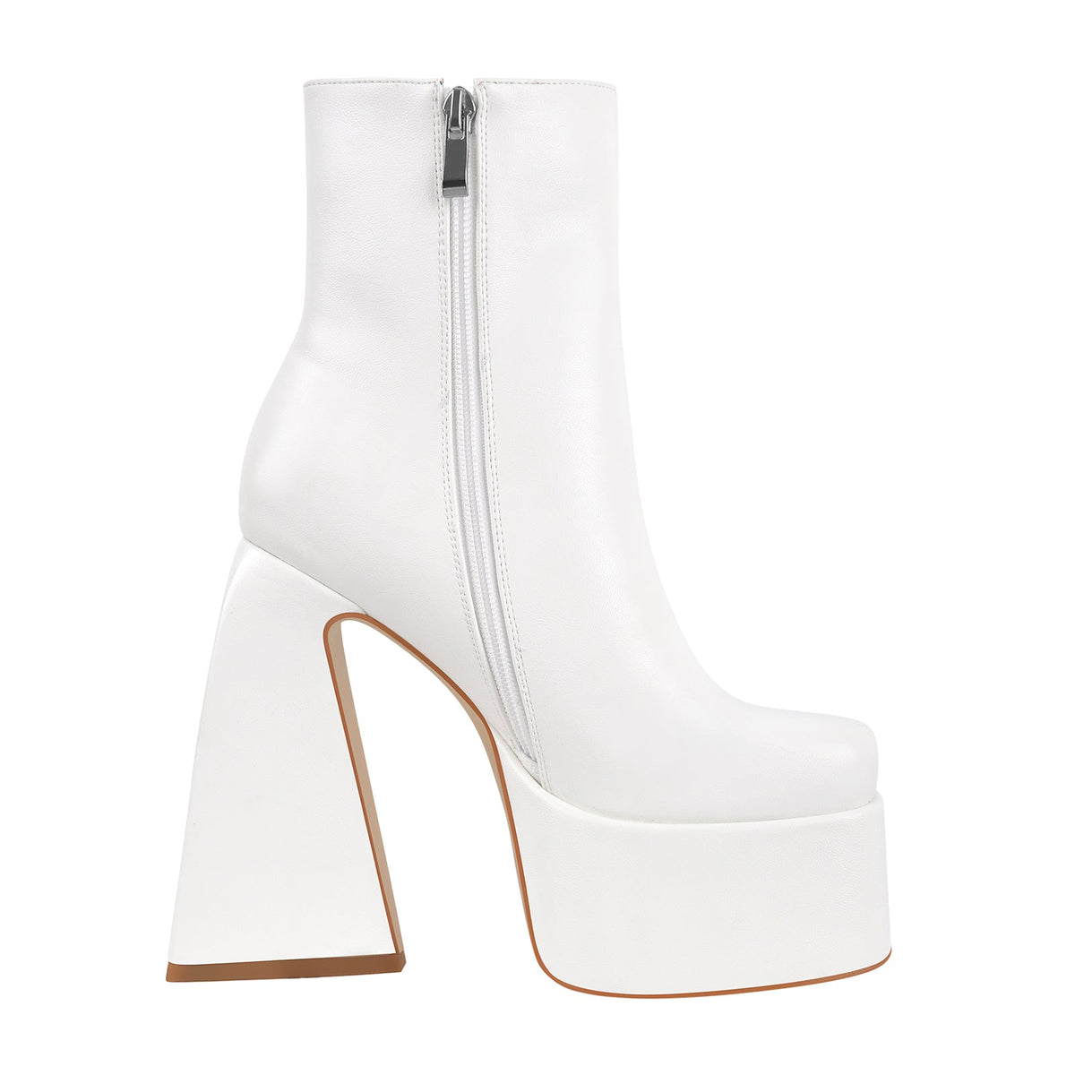 Chunky Ankle Boots Thick High Heels Platform Shoes | Onlymaker Exclusive