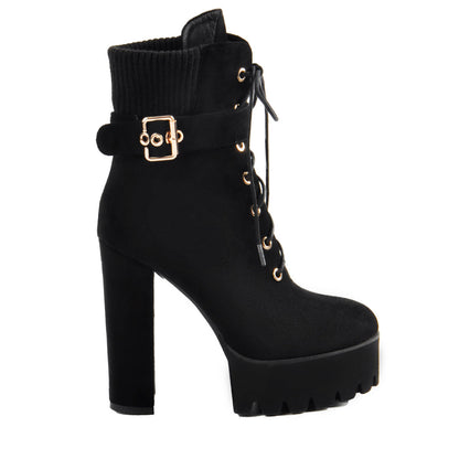 Ankle Platform High Heel Boots | Onlymaker Discount