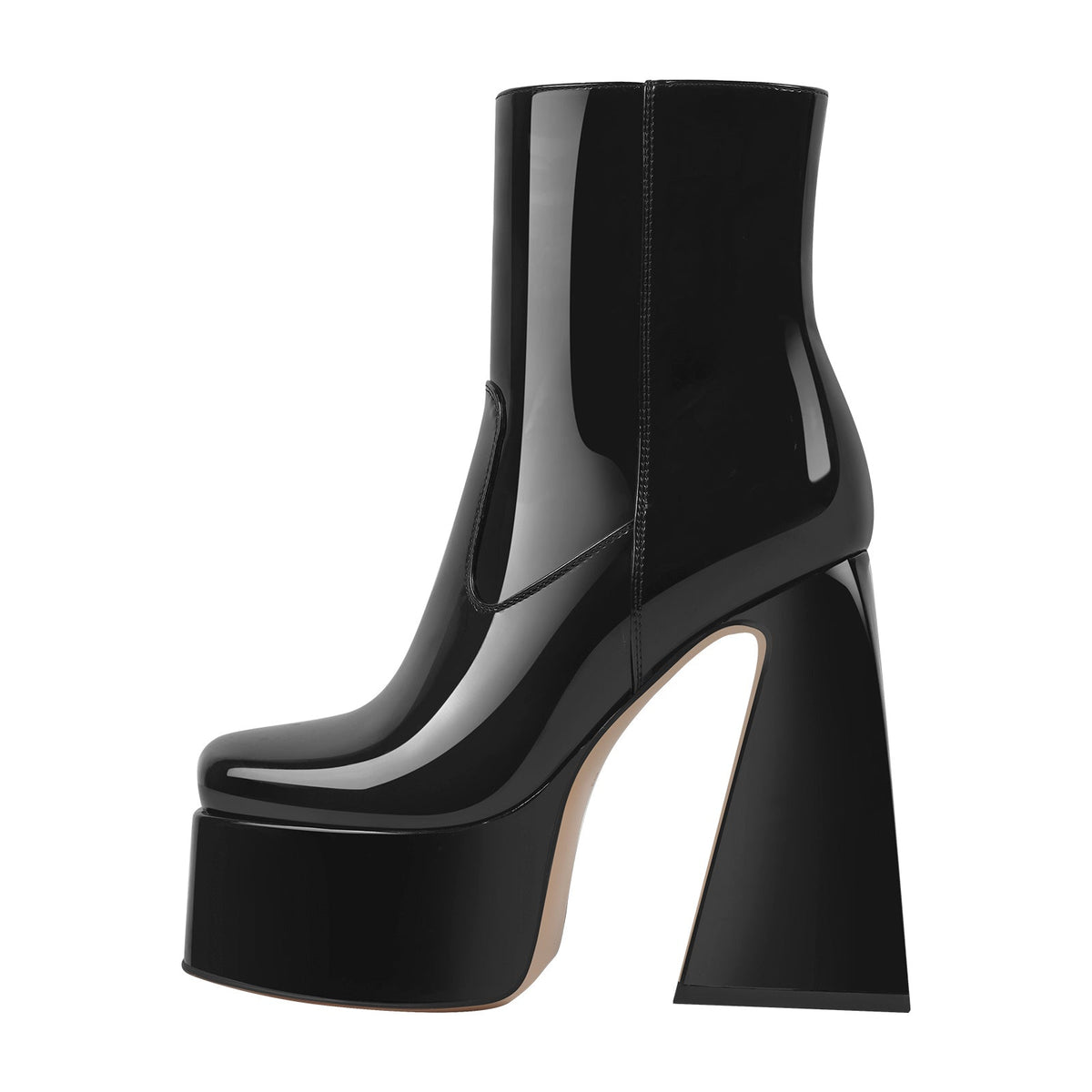 Platform Chunky High Heels Ankle Boots | Onlymaker Customer Favorite
