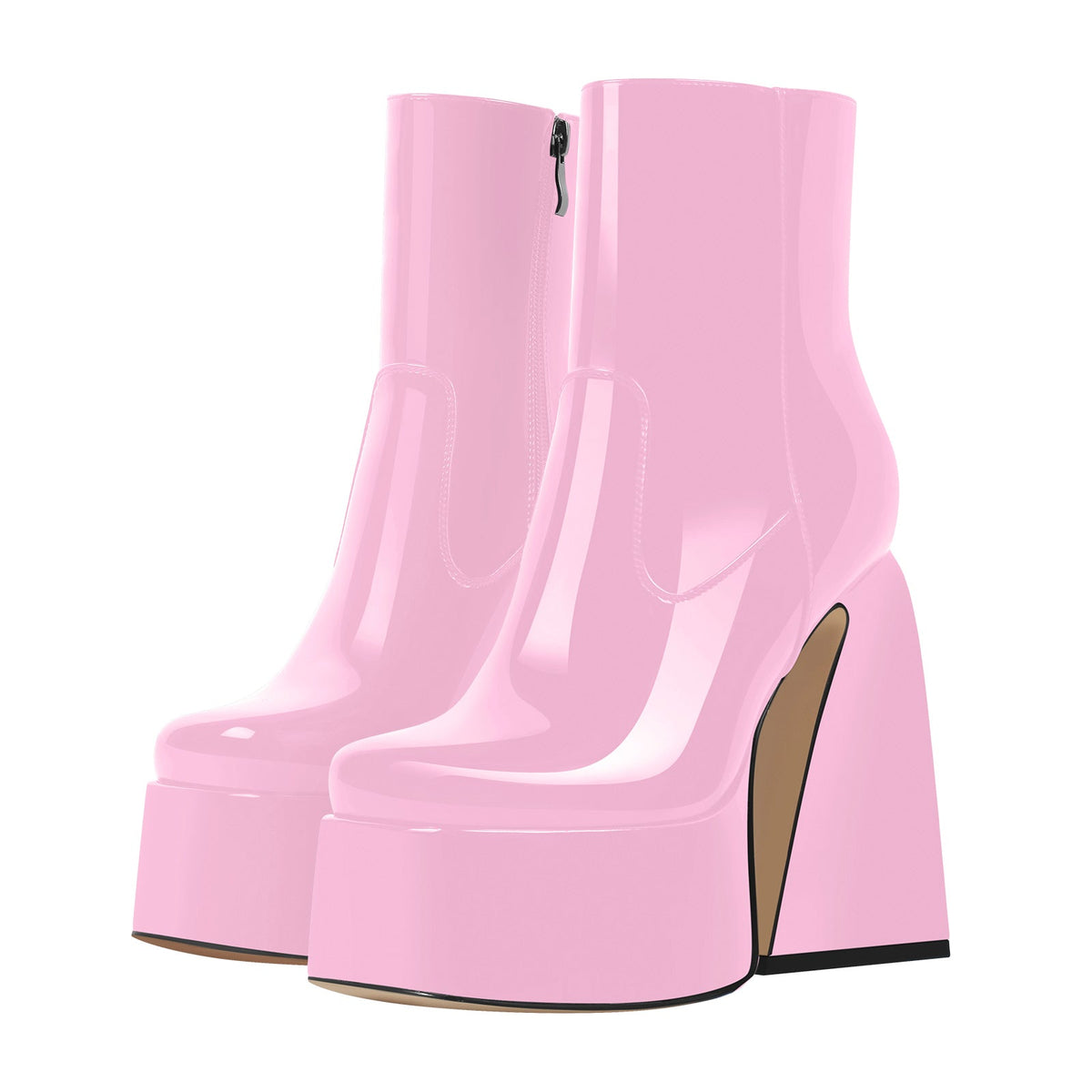 Platform Chunky High Heels Ankle Boots | Onlymaker Customer Favorite