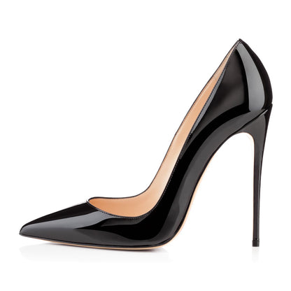 8cm 10cm 12cm Pointed Toe Slip On High Heel Pumps | Onlymaker Special Offer