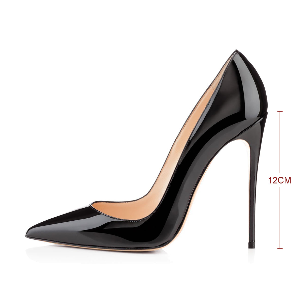 8cm 10cm 12cm Pointed Toe Slip On High Heel Pumps | Onlymaker Special Offer