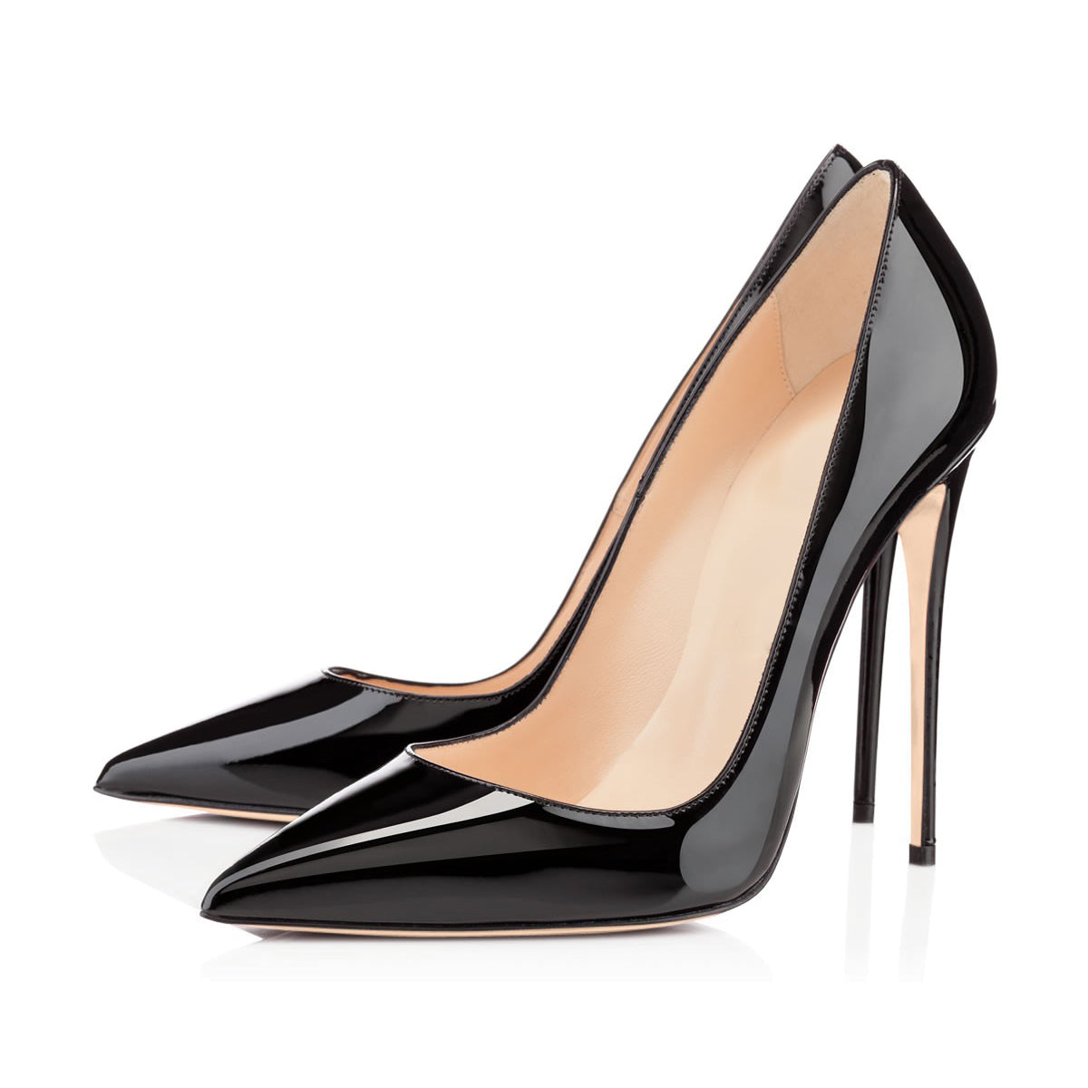 8cm 10cm 12cm Pointed Toe Slip On High Heel Pumps | Onlymaker Special Offer