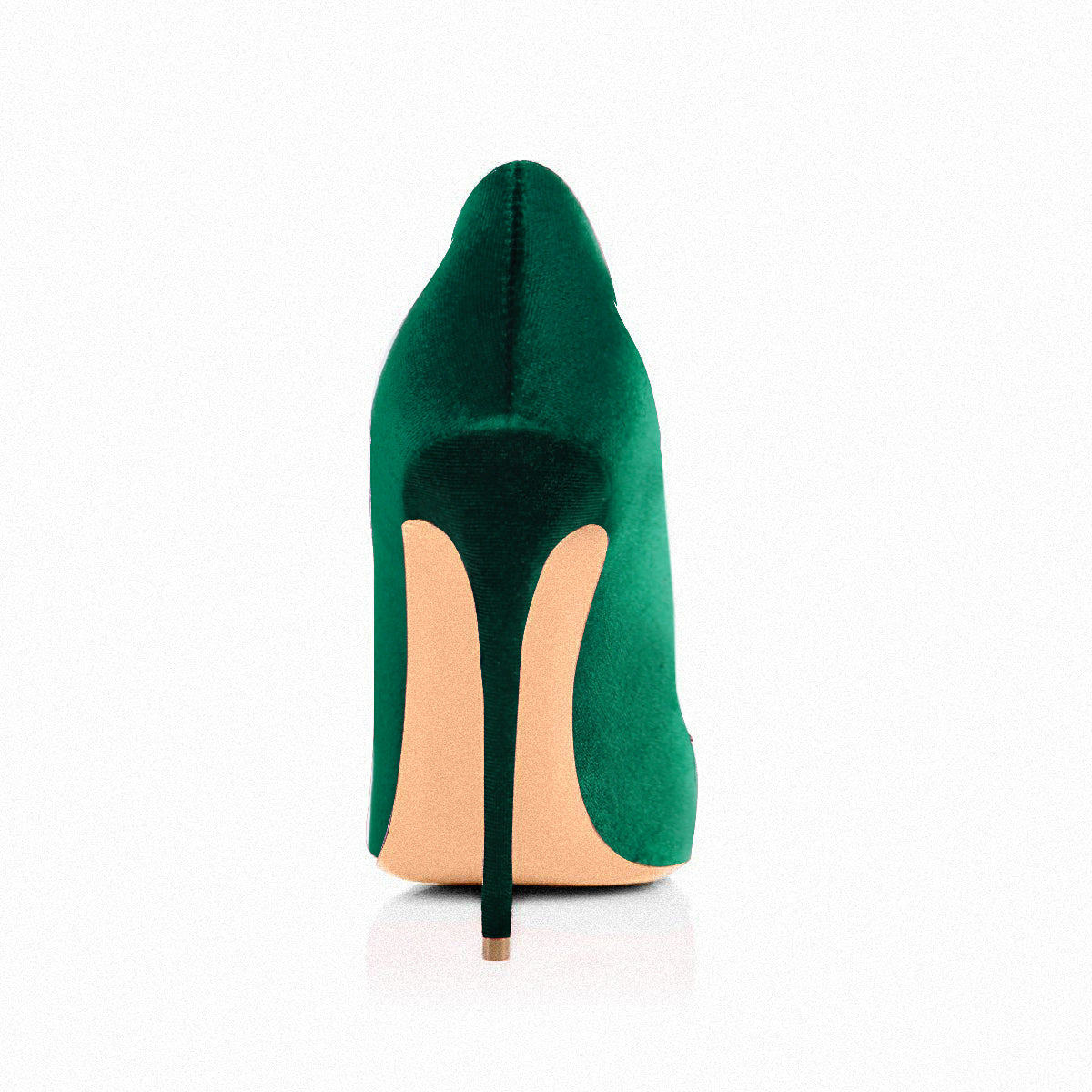 8cm 10cm 12cm Retro Green Classic Velvet Stilettos | Onlymaker Hot Sale