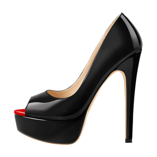 Peep Toe Platform Stiletto High Heel Pumps | Onlymaker Smart Buy