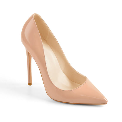 8cm 10cm 12cm Baby Pink Pointed Toe Slip On High Heel Pumps | Onlymaker Great Value