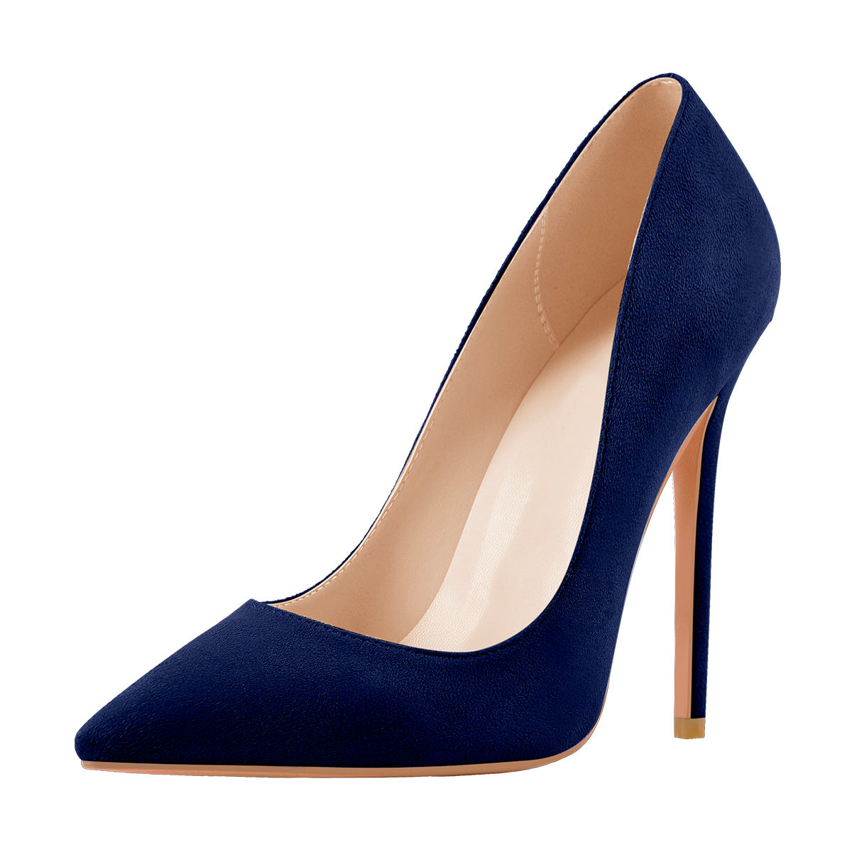 8cm 10cm 12cm Blue Pointed Toe Pumps Classic Stilettos | Onlymaker Everyday