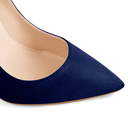 8cm 10cm 12cm Blue Pointed Toe Pumps Classic Stilettos | Onlymaker Everyday