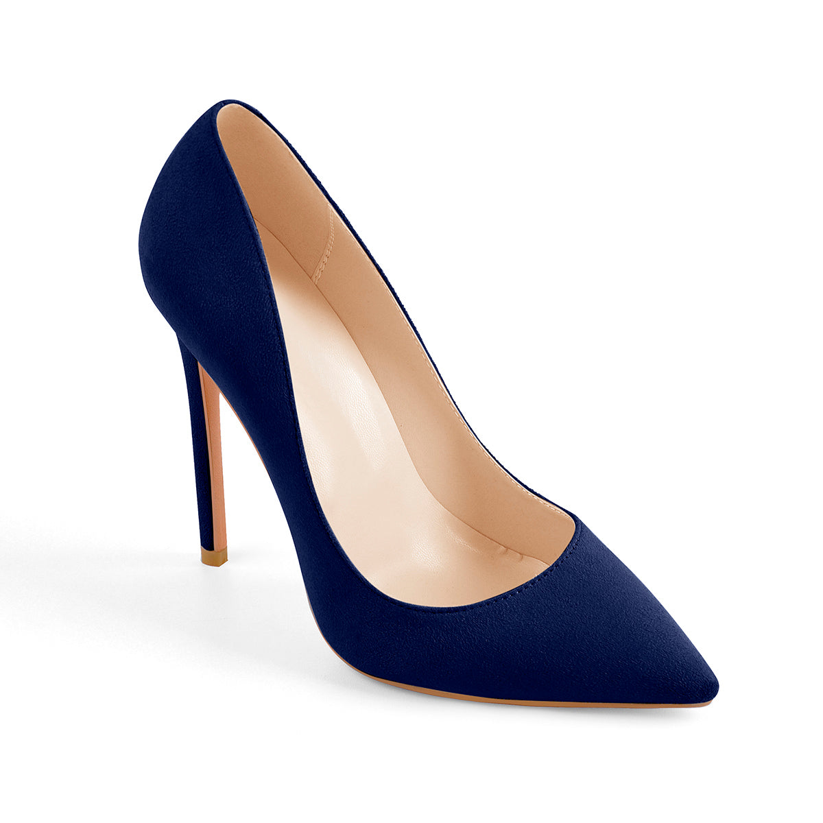 8cm 10cm 12cm Blue Pointed Toe Pumps Classic Stilettos | Onlymaker Everyday