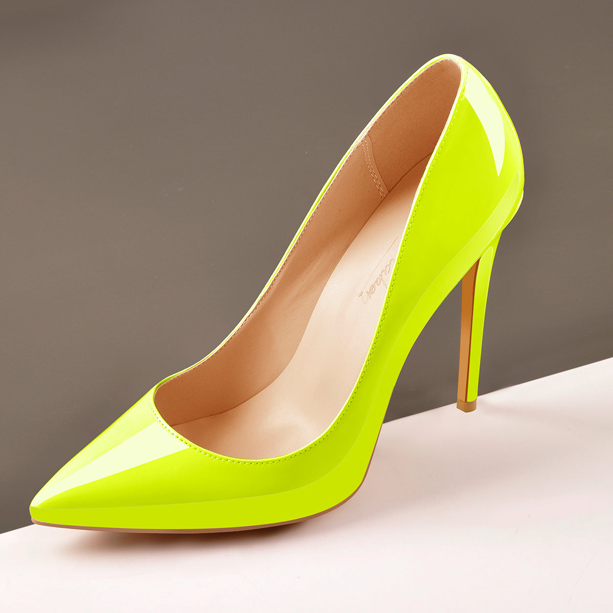 8cm 10cm 12cm Yellow Pointed Toe Pumps Classic Stilettos | Onlymaker Great Value