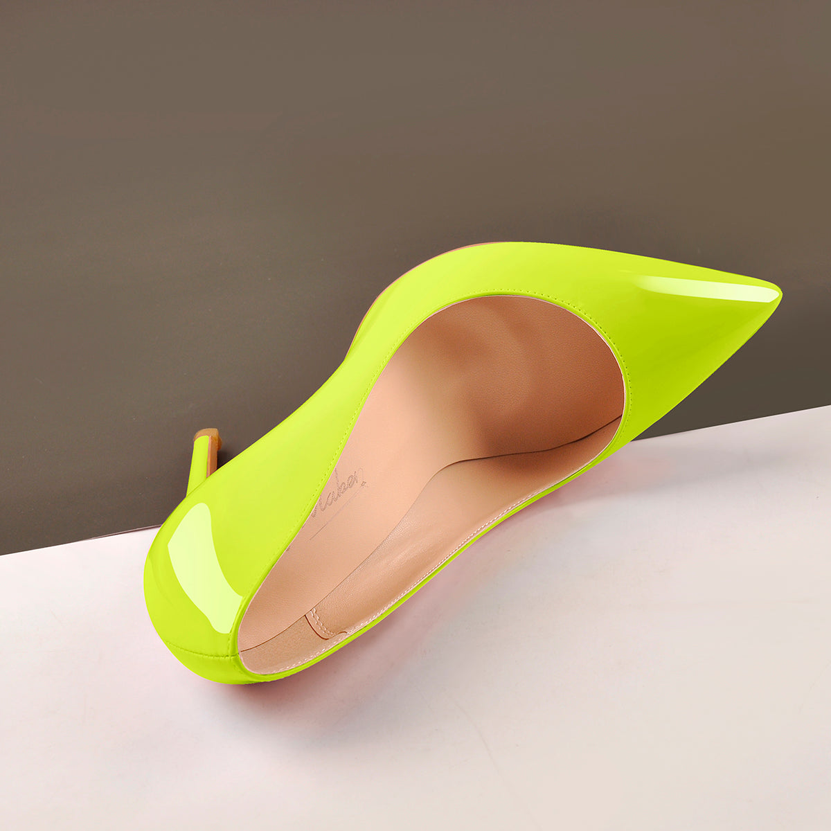 8cm 10cm 12cm Yellow Pointed Toe Pumps Classic Stilettos | Onlymaker Great Value
