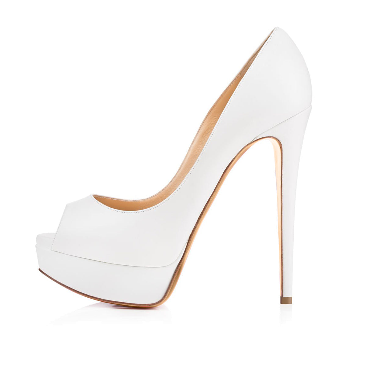 Peep Toe Pumps Platform Stiletto High Heels Pumps | Onlymaker Signature