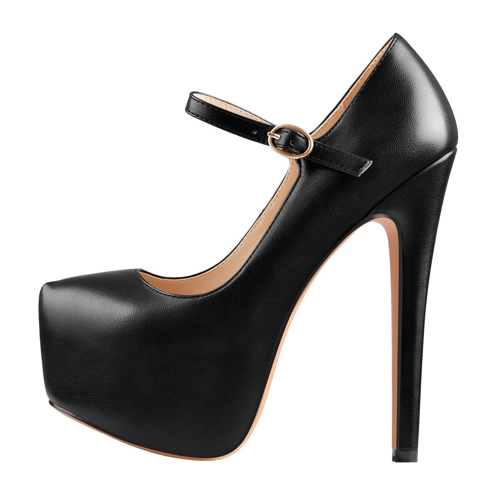 Mary Jane Platform Pointed Toe High Heels Pumps | Onlymaker Best Seller