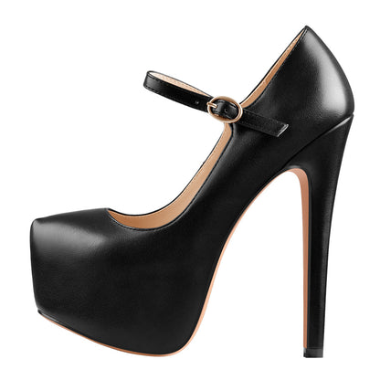 Mary Jane Platform Pointed Toe High Heels Pumps | Onlymaker Best Seller