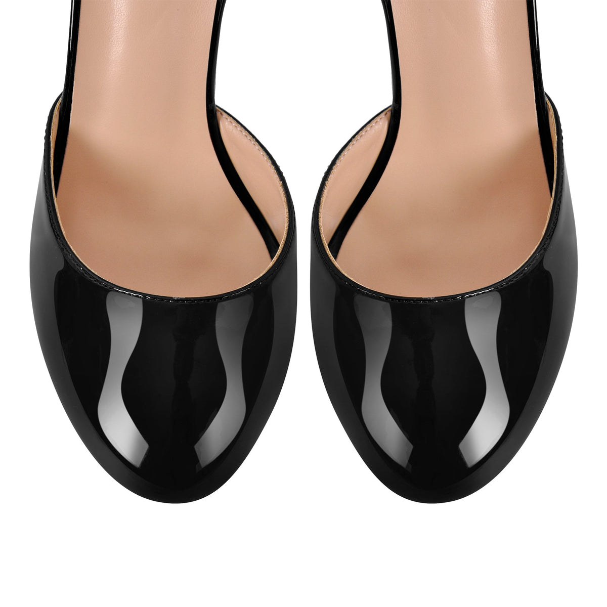 Platform Chunky Heel Ankle Strap Slingback Pumps | Onlymaker Hot Sale