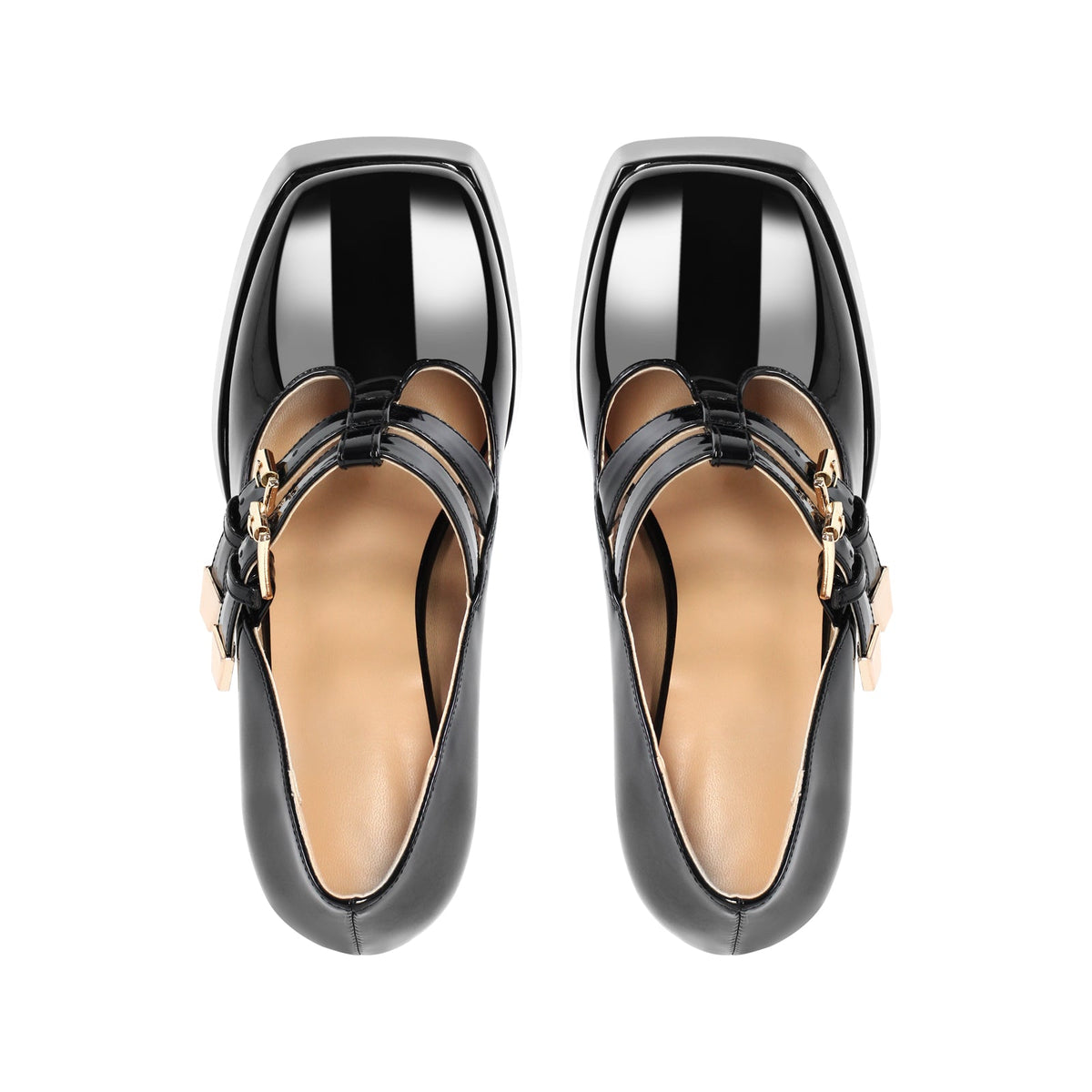Chunky Heel Straps Mary Jane Pumps | Onlymaker Classic