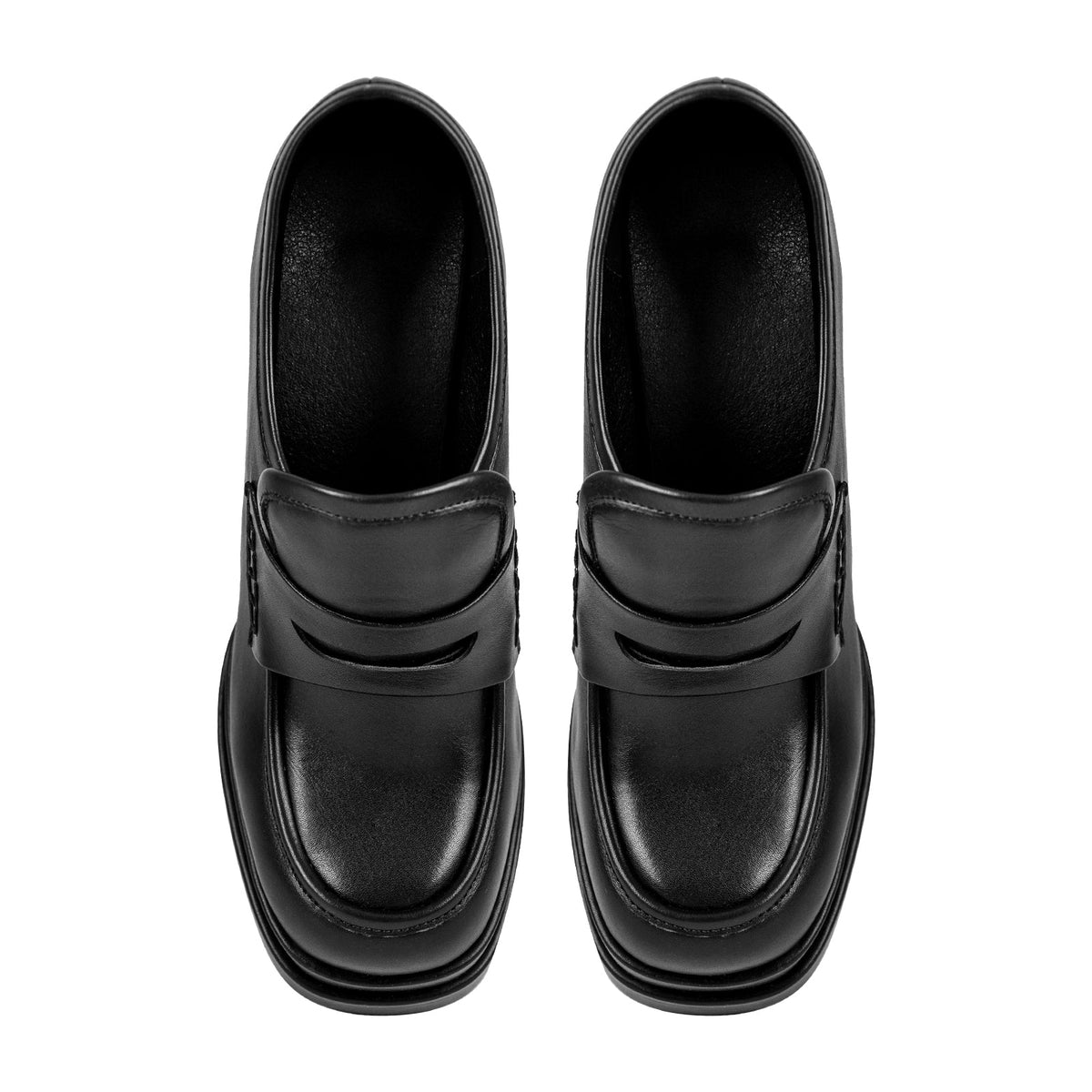 Double Platforms Chunky High Heel Loafers Pumps | Onlymaker Best Price