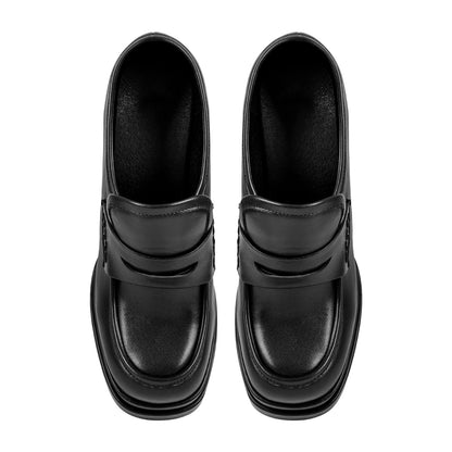 Double Platforms Chunky High Heel Loafers Pumps | Onlymaker Best Price