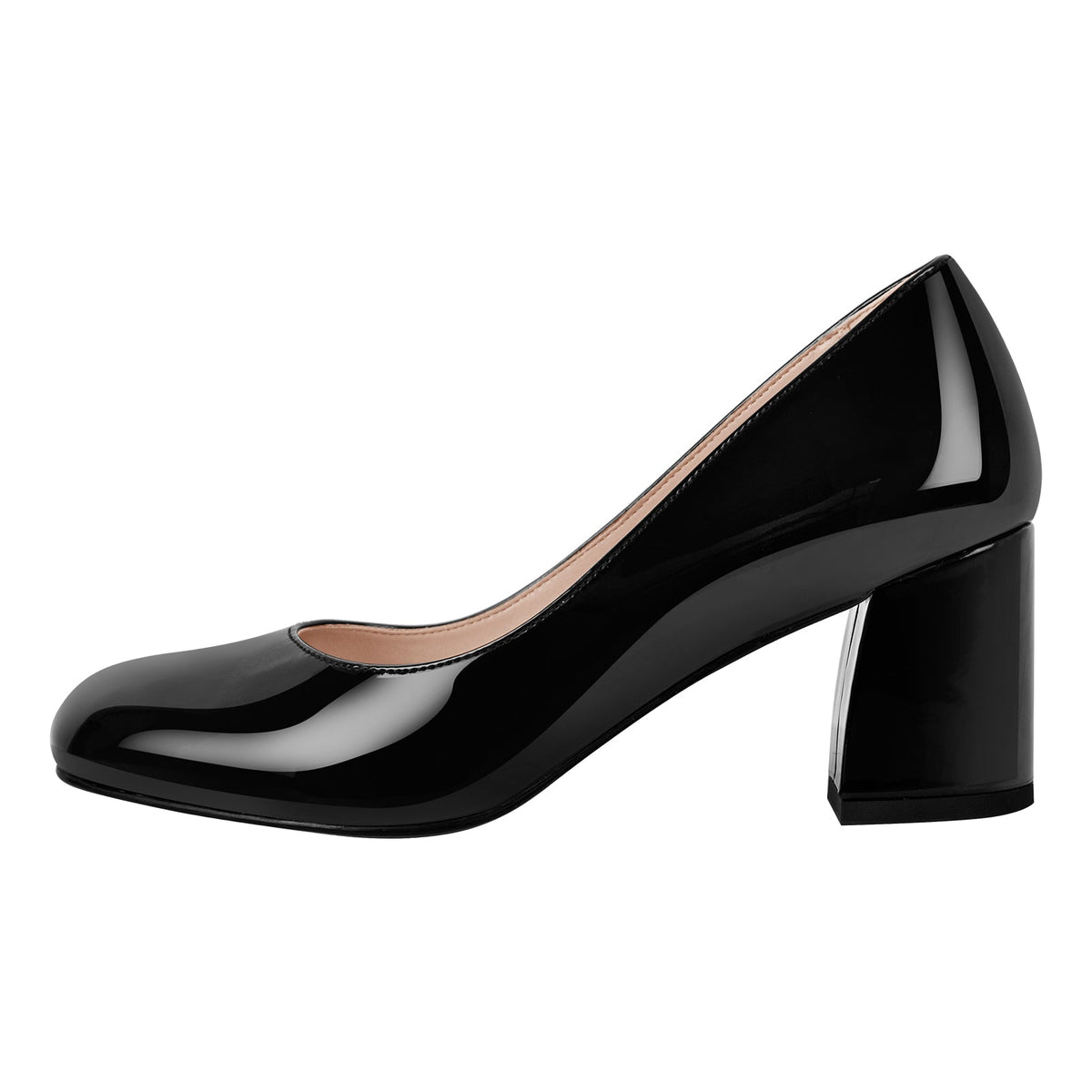 Round Toe Classic Chunky Heel Pumps | Onlymaker Customer Favorite
