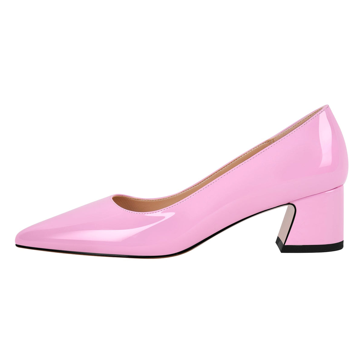 Pointed Toe Chunky Heel Classic Pumps | Onlymaker Recommended