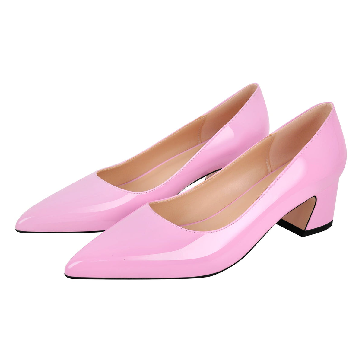 Pointed Toe Chunky Heel Classic Pumps | Onlymaker Recommended