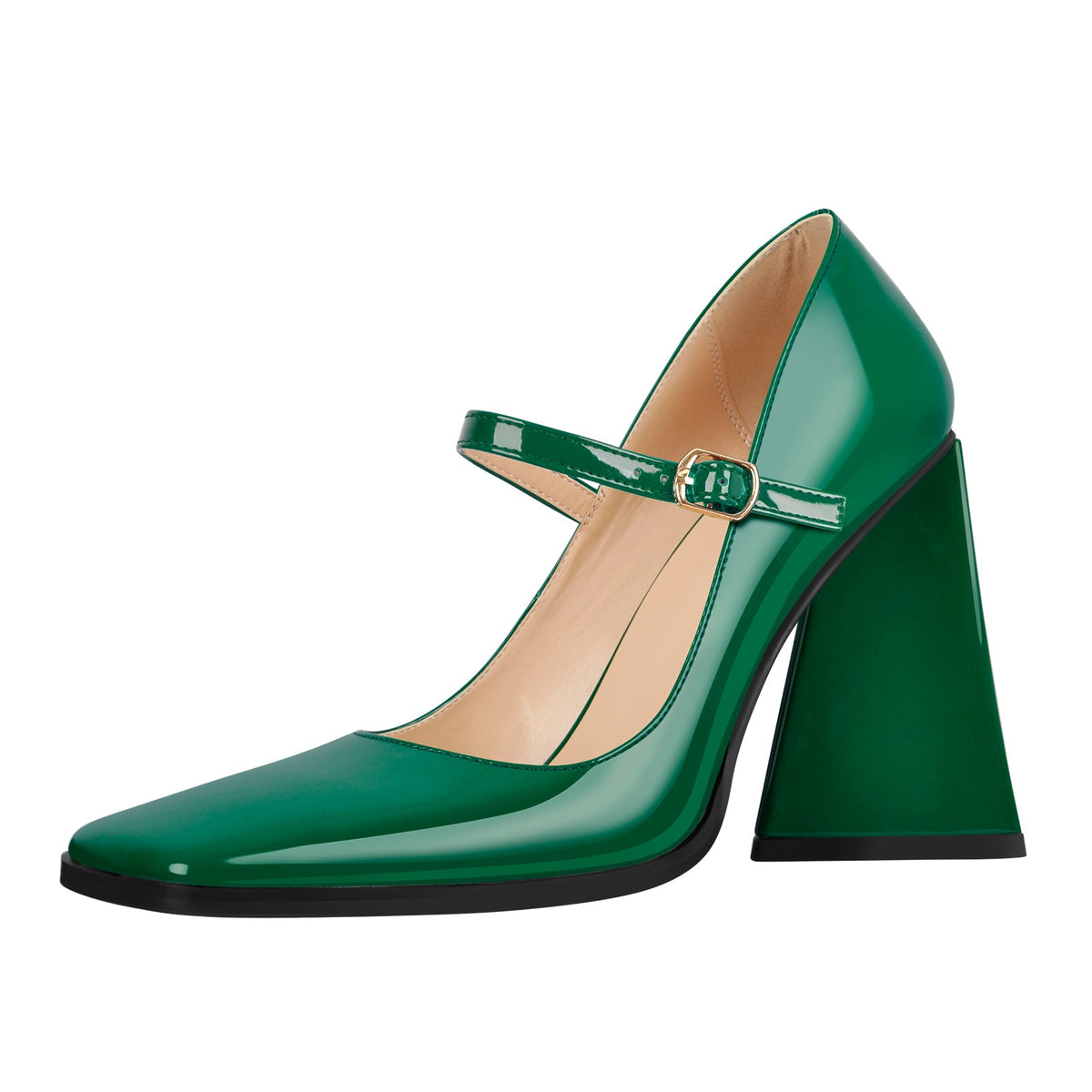 Mary Jane Square Toes Chunky Heels Pumps | Onlymaker Value