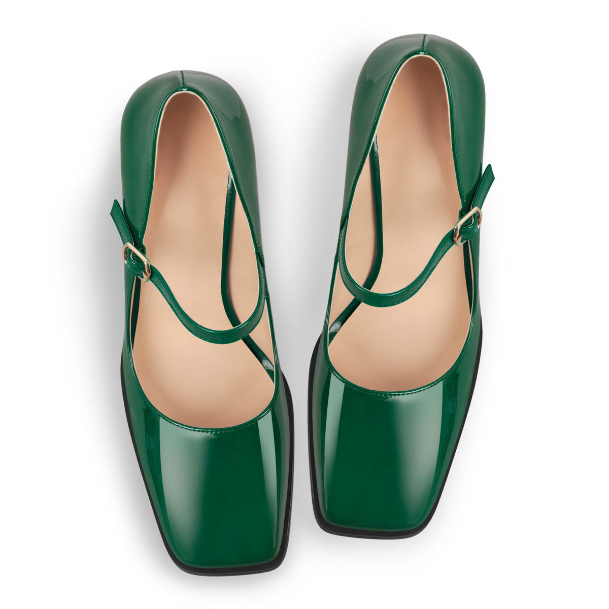 Mary Jane Square Toes Chunky Heels Pumps | Onlymaker Value