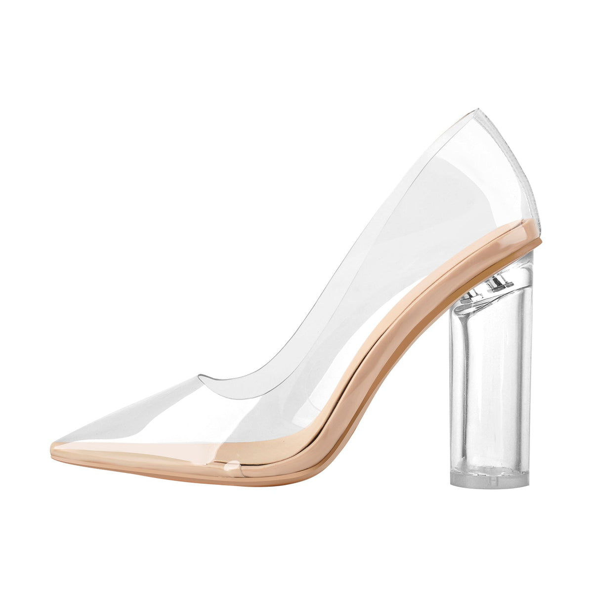 Pointed Toe Clear High Heels Pumps | Onlymaker Smart Buy