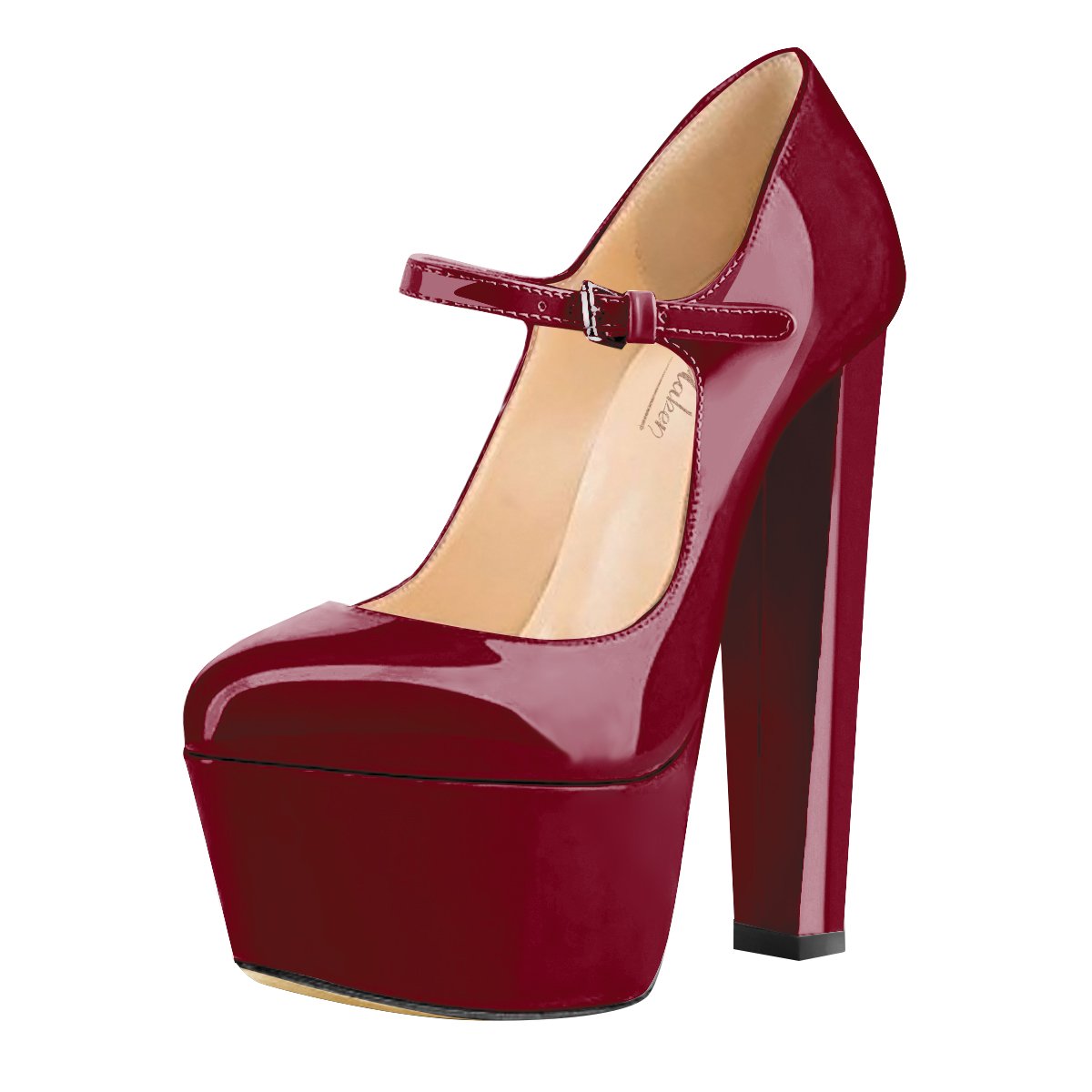 Mary Jane Round Toe Ankle Strap Platform Pumps | Onlymaker Discount