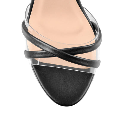 Lace up Wood Platform Wedge Open Toe Sandals | Onlymaker Classic