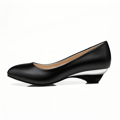 Round Toe Wedge Heel Daily Pumps | Onlymaker Top Pick