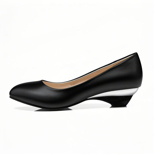 Round Toe Wedge Heel Daily Pumps | Onlymaker Top Pick