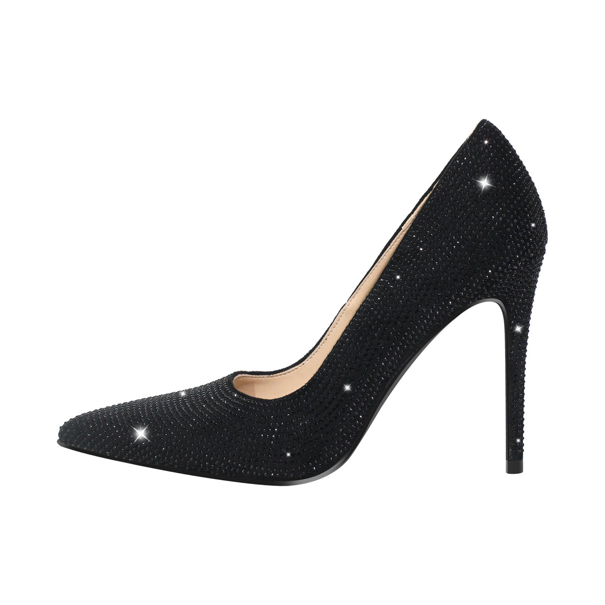 Rhinestone Pointed Toe Stiletto Pumps | Onlymaker Recommended