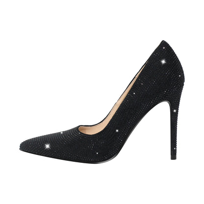 Rhinestone Pointed Toe Stiletto Pumps | Onlymaker Recommended