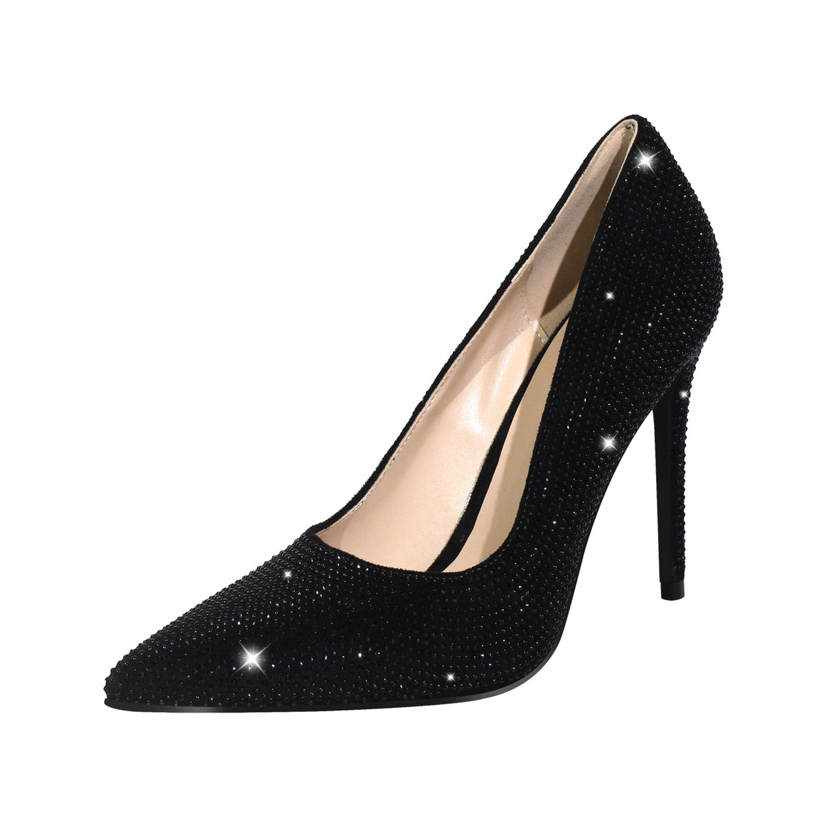 Rhinestone Pointed Toe Stiletto Pumps | Onlymaker Recommended