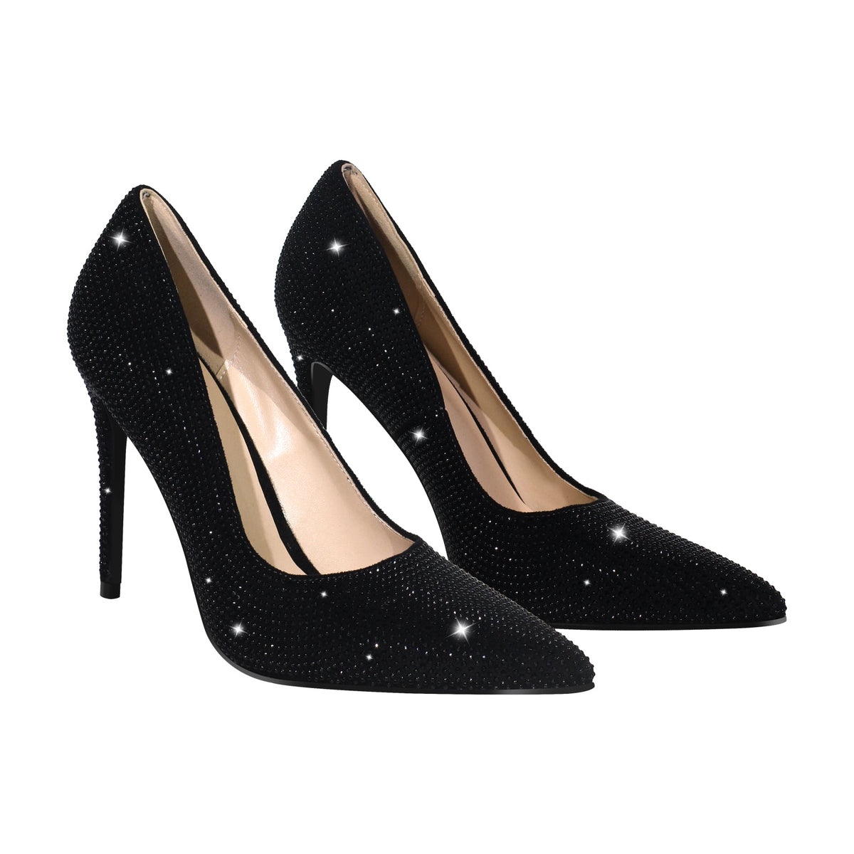 Rhinestone Pointed Toe Stiletto Pumps | Onlymaker Recommended