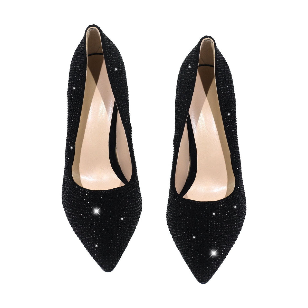 Rhinestone Pointed Toe Stiletto Pumps | Onlymaker Recommended