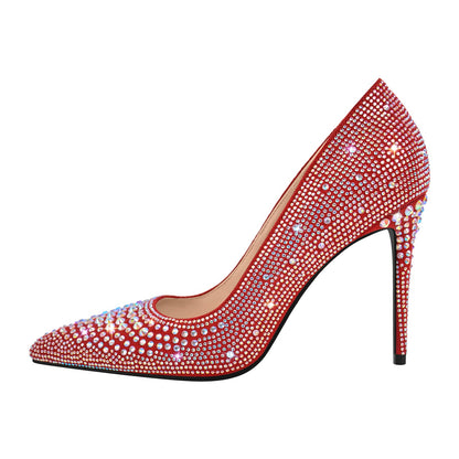 Rhinestone Pointed Toe Stiletto Pumps | Onlymaker Sale