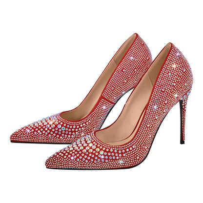Rhinestone Pointed Toe Stiletto Pumps | Onlymaker Sale