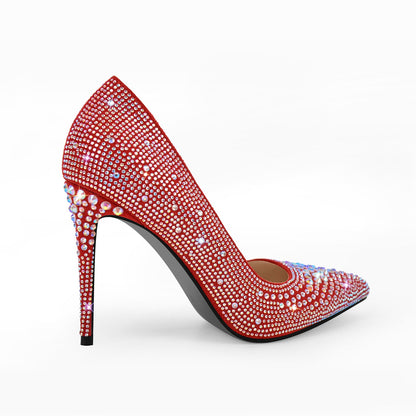 Rhinestone Pointed Toe Stiletto Pumps | Onlymaker Sale