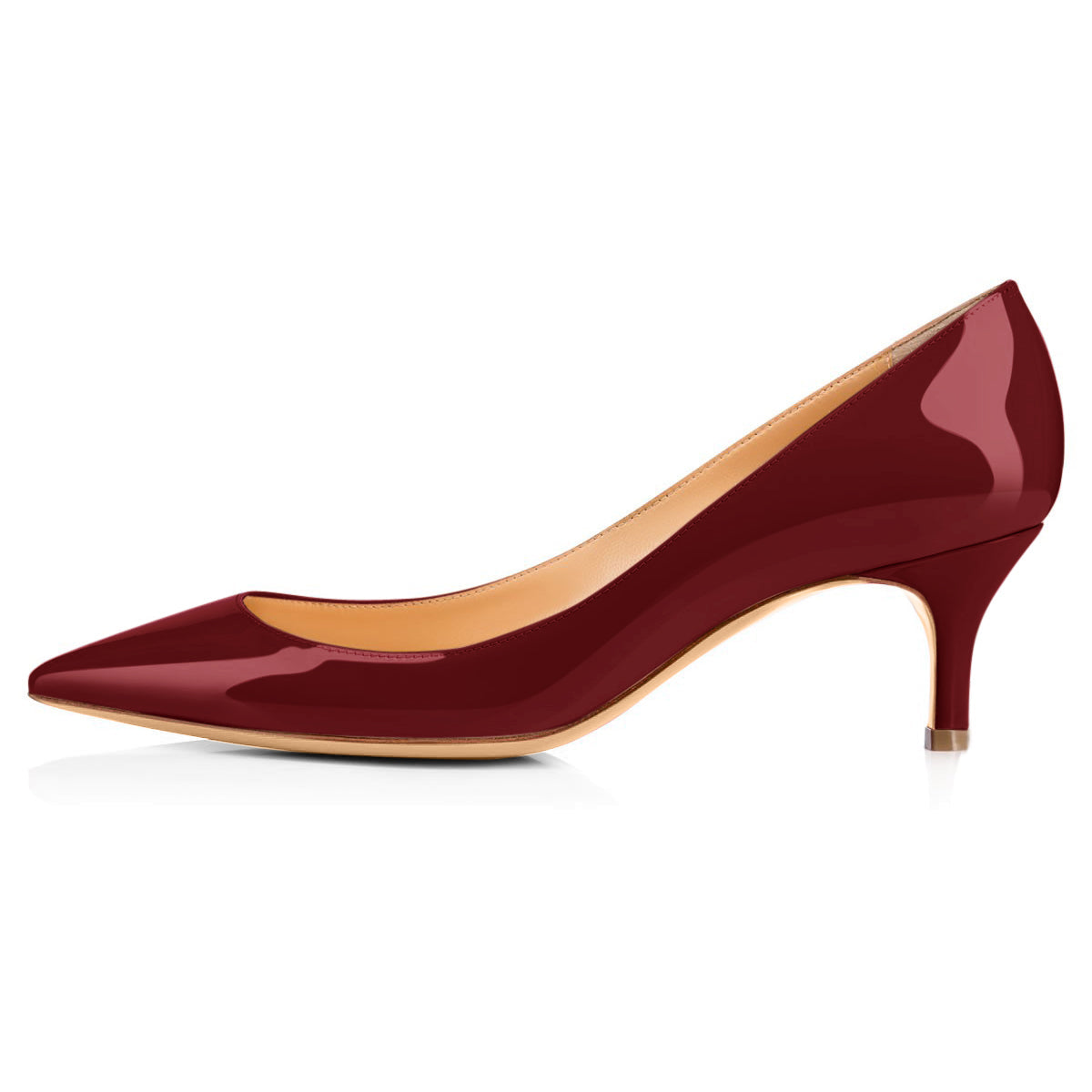 Onlymaker Pumps Burgundy 2.5 inches Heels | Onlymaker Popular