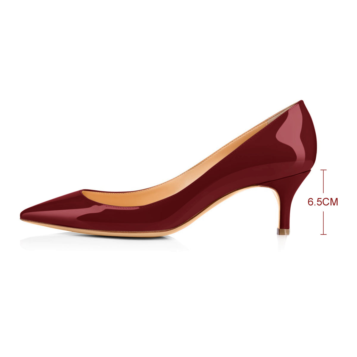 Onlymaker Pumps Burgundy 2.5 inches Heels | Onlymaker Popular