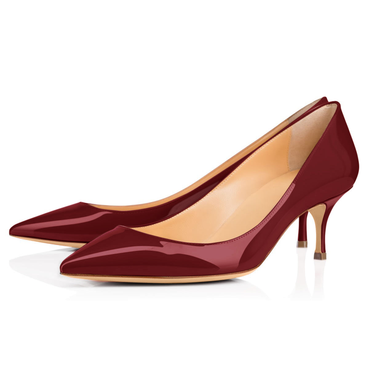 Onlymaker Pumps Burgundy 2.5 inches Heels | Onlymaker Popular