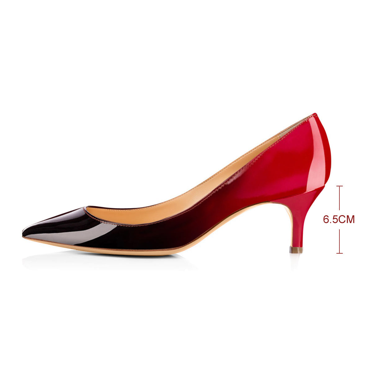 Onlymaker Pumps Black Red Gradient 2.5 inches Heels | Onlymaker Popular