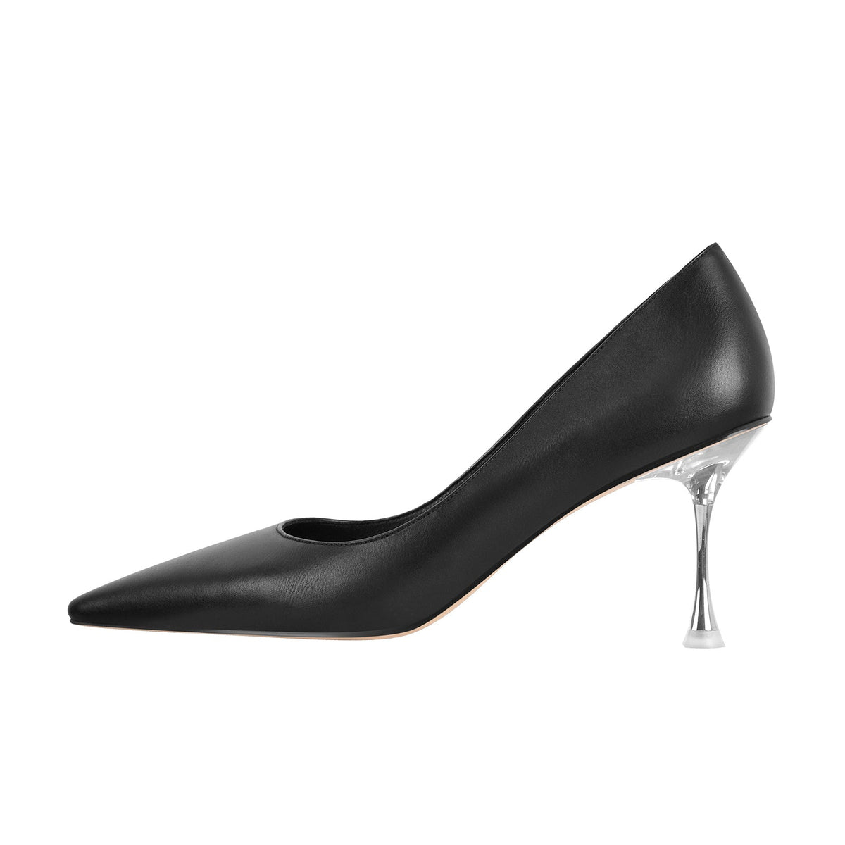 Black Slip on Mid Heel Pumps | Onlymaker Recommended