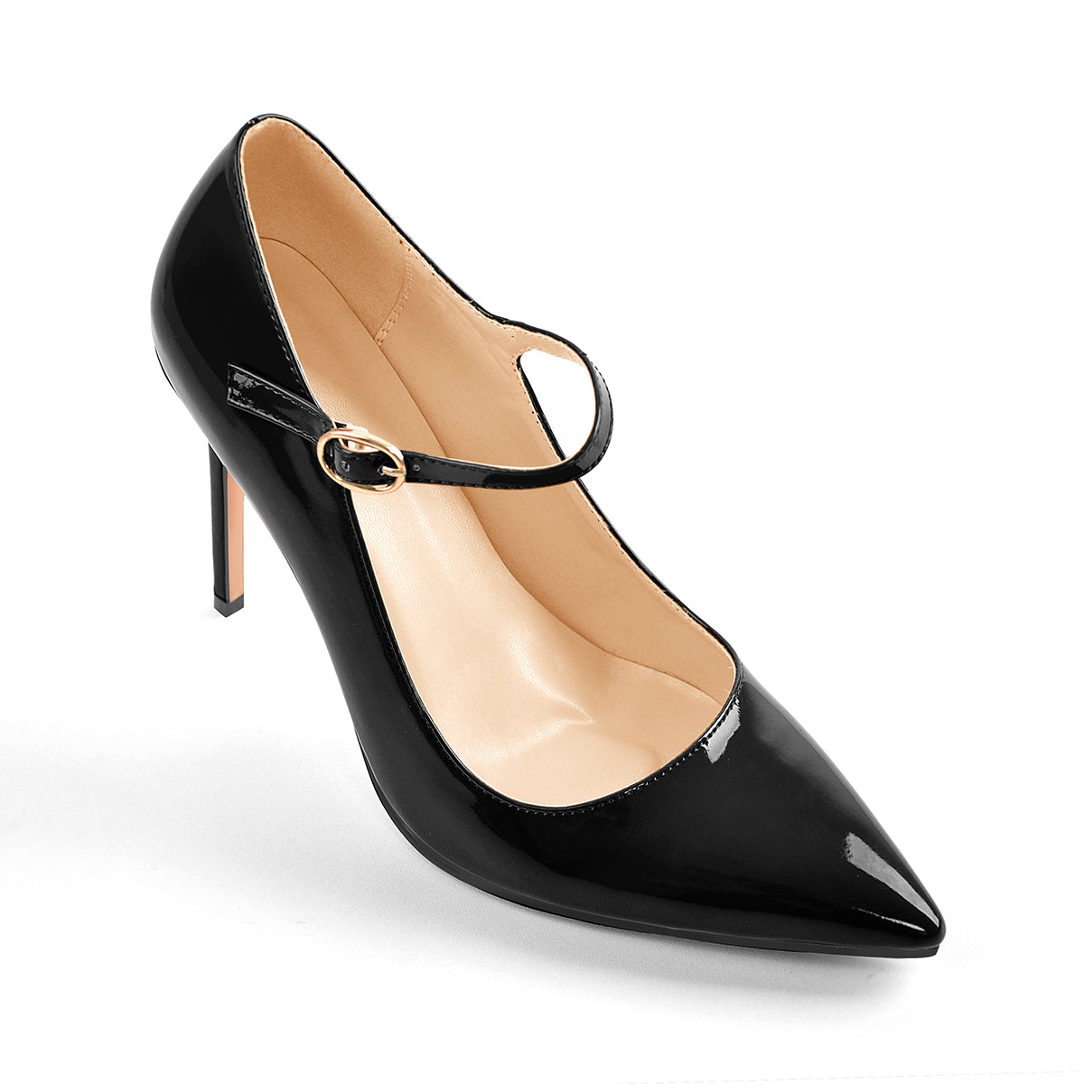 Patent Black Pointed Toe High Heel Stiletto Pumps | Onlymaker Hot Sale