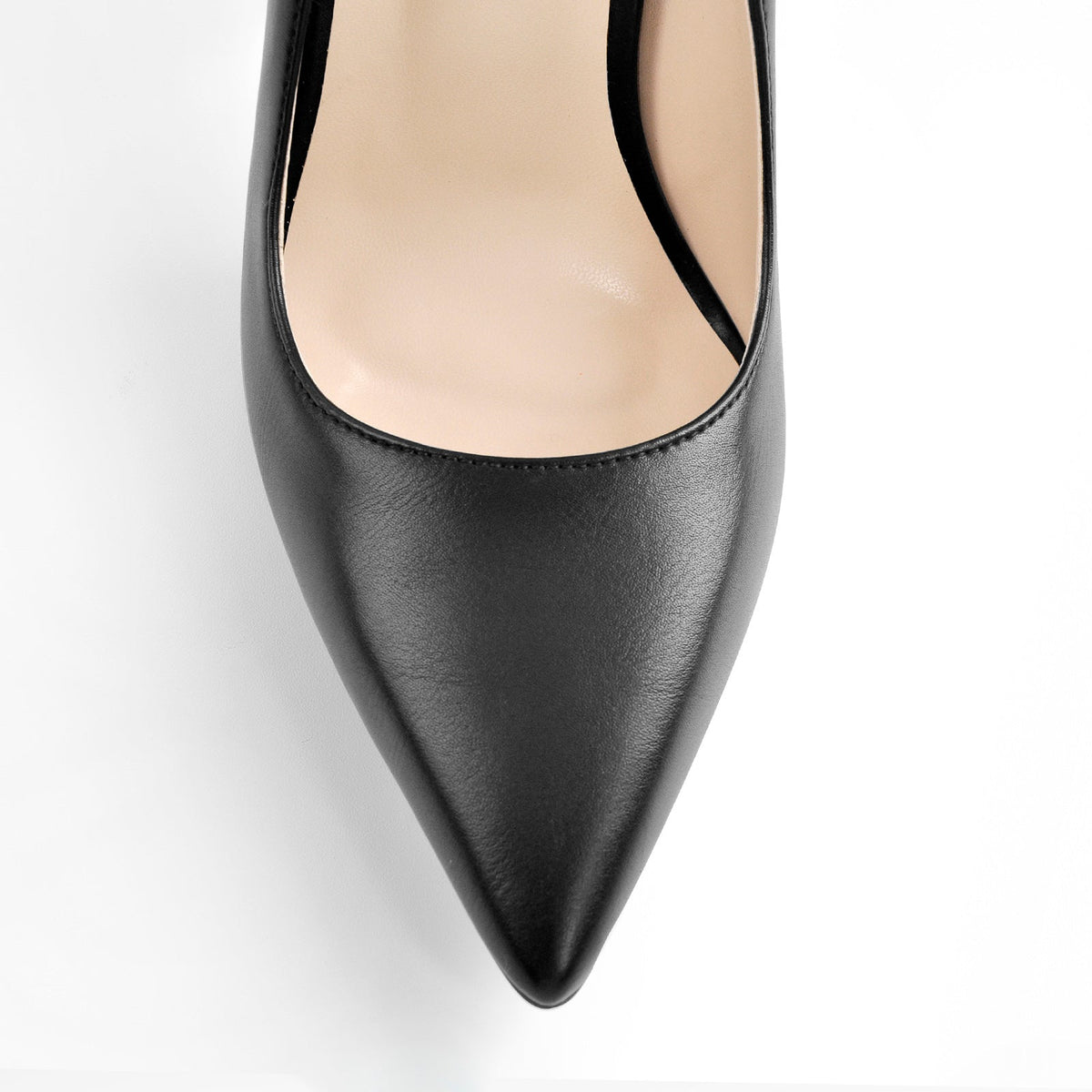 Matte Black High Metal Heels Stiletto Pumps | Onlymaker Smart Buy