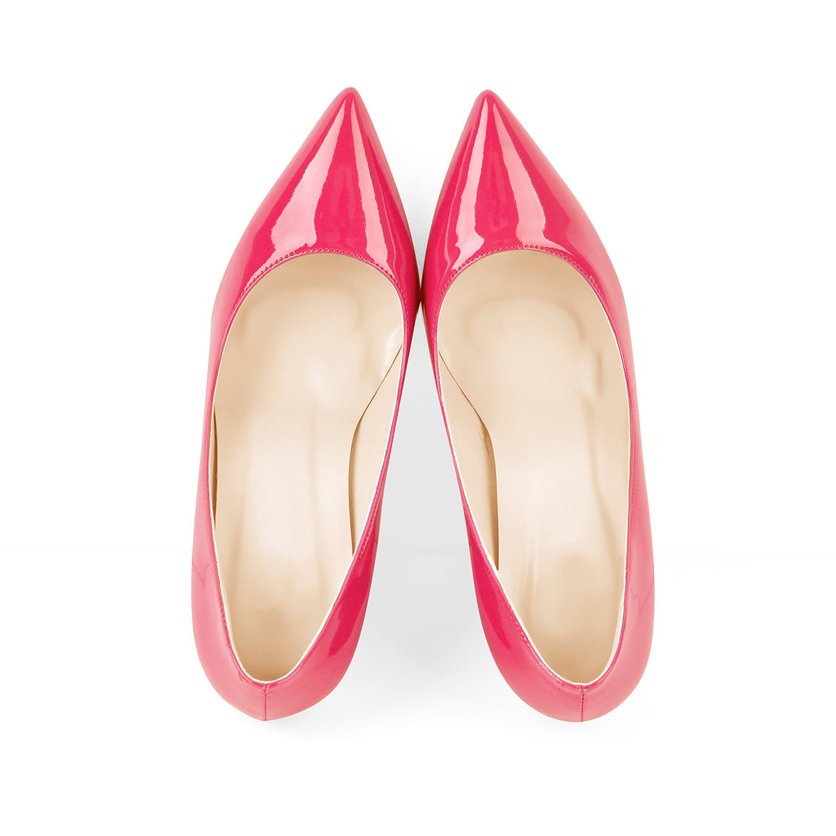 Basic Pumps Pointed Toe Chunky High Heels | Onlymaker Great Value
