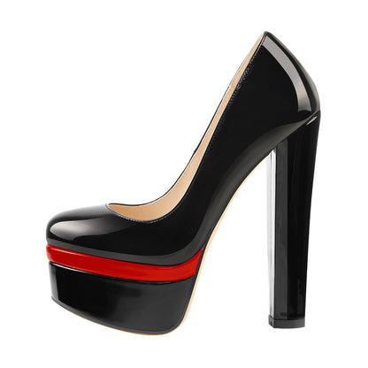 Onlymaker Pumps Classic Chunky High Heels | Onlymaker New
